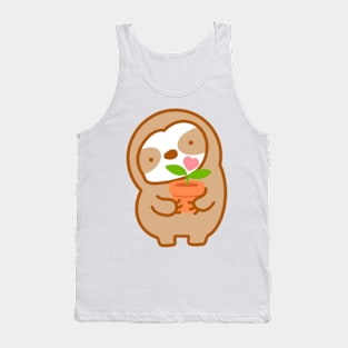 Easily Distracted By Plants Sloth Tank Top